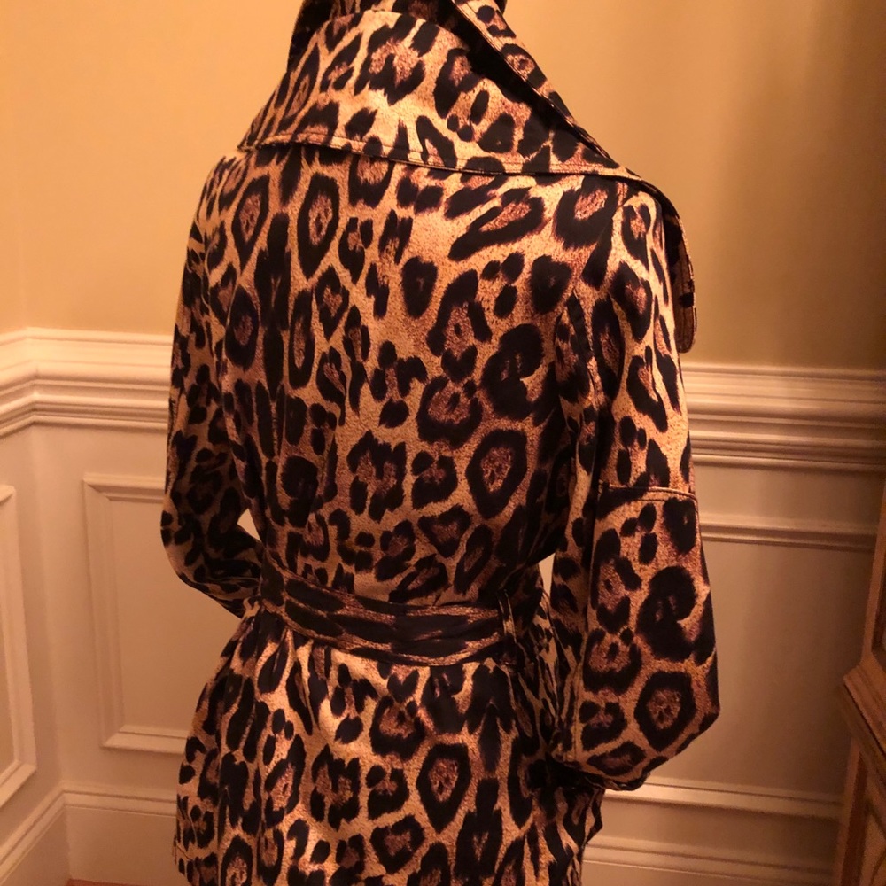 Leopard print Trench Coat - - Picture 4 of 5